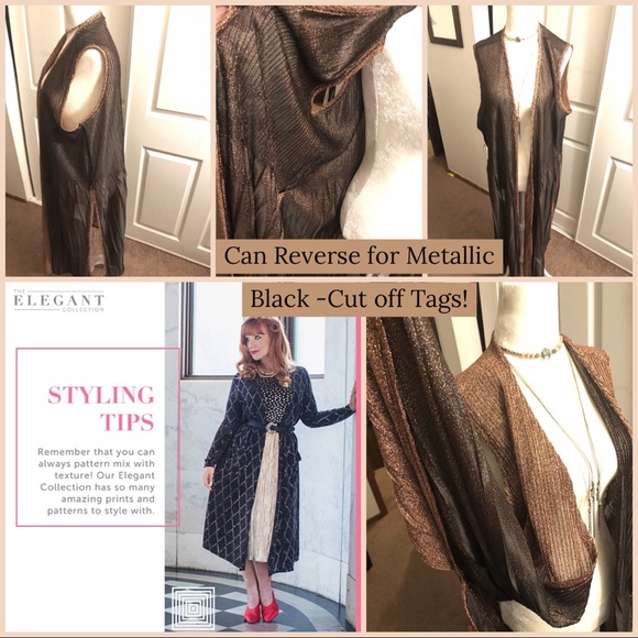 ♦️SOLD EBAY!♦️BOHO Elegant Joy Metallic Gold Large - Picture 3 of 8